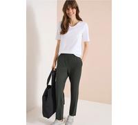 Mid Waist Slim Leg Hose im Casual Fit