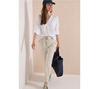 Mid Waist Slim Leg Hose im Loose Fit