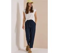Stoffhose CECIL, Damen, Gr. XL, Länge 28, universal blau, Stoff, 100% Viskose, unifarben, loose fit knöchelfrei, Hosen Stoffhose, im Loose Fit (63319234-XL) universal blau