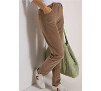 Mid Waist Slim Leg Hose im Slim Fit