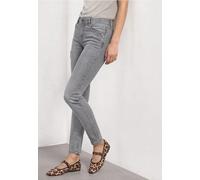 Comfort-fit-Jeans STREET ONE, Damen, Gr. 27, Länge 30, light grau random washed, Jeans, 63% Baumwolle, 25% Polyester, 10% Viskose, 2% Elasthan, unifarben, lang, Jeans, Middle Waist (48881024-27) light