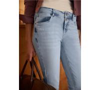 Comfort-fit-Jeans STREET ONE STUDIO, Damen, Gr. 36, Länge 28, bleached wash, Jeans, 89% Baumwolle, 8% Polyester, 3% Elasthan, unifarben, knöchelfrei, Jeans, Middle Waist (76458755-36) bleached wash