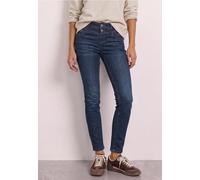 Mid Waist Slim Leg Jeans mit Dekodetail