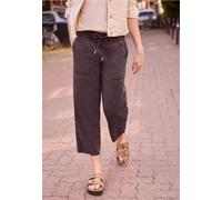 Mid Waist Straight Leg Hose im Loose Fit