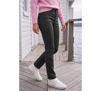 Stoffhose CECIL, Damen, Gr. 25, Länge 30, schwarz, Stoff, 76% Viskose, 21% Nylon, 3% Elasthan, unifarben, slim fit lang, Hosen Stoffhose, Middle Waist (79026848-25) schwarz