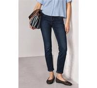 Mid Waist Straight Leg Jeans im Slim Fit