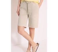Mid Waist Straight Leg Shorts im Casual Fit