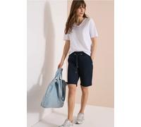 Mid Waist Straight Leg Shorts im Casual Fit