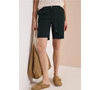 Shorts CECIL, Damen, Gr. 28, N-Gr, palm breeze grün, Web, Obermaterial: 97% Baumwolle, 3% Elasthan. Futter: 100% Baumwolle, unifarben, loose fit ca. Mitte Oberschenkel, Hosen Shorts, Unifarbe, Loose F