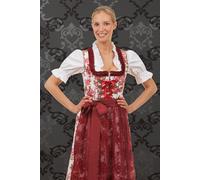 Midi Dirndl Estefania Blumen rot 34