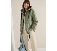 Windbreaker CECIL, Damen, Gr. S (38), chlorella grün, Web, 55% Baumwolle, 38% Polyester, 7% Polyamid, unifarben, comfort fit normal, ohne Ausschnitt, Bündchen, Jacken Windbreaker, im soften Baumwoll-M