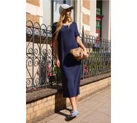 Midi-Kleid aus Jersey mit Puffärmeln