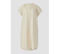 Midi-Kleid aus Leinenmix mit Eingrifftaschen 38 creme 2171656.0750.38