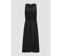 Midi-Kleid aus Lyocell mit Gummizug 42 schwarz 2152109.9999.42
