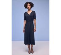 Midi-Kleid mit Wickel-Detail