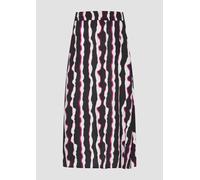 Midi-Rock aus strukturiertem Viskosemix 38 schwarz 2156853.99B5.38