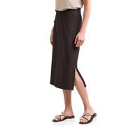 Maxirock STREET ONE, Damen, Gr. 42, espresso braun, Stoff, 75% Viskose, 20% Polyester, 5% Elasthan, unifarben, normal wadenlang, Röcke Maxirock, in Midi-Länge (95649854-42) espresso braun