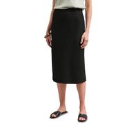 Maxirock STREET ONE, Damen, Gr. 44, schwarz, Stoff, 75% Viskose, 20% Polyester, 5% Elasthan, unifarben, normal wadenlang, Röcke Maxirock, in Midi-Länge (30175732-44) schwarz