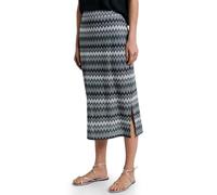 Maxirock STREET ONE, Damen, Gr. 46, deep bound grün, Stoff, 68% Polyester, 31% Viskose, 1% Metallfaser, gemustert, comfort fit wadenlang, Röcke Maxirock, in Midi-Länge (99511712-46) deep bound grün