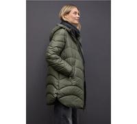 Steppjacke STREET ONE, Damen, Gr. 46, cypress grün, Stoff, Obermaterial: 100% Polyester; Futter: 100% Polyester; Füllung: 100% Polyester, unifarben, normal hüftbedeckend, ohne Ausschnitt, elastischer