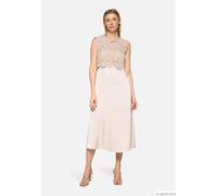 Midikleid BETTY BARCLAY "Damen 2er Set", Damen, Gr. 42, Normalgrößen, grau beige, Obermaterial: 100% Polyester, figurumspielend kurz, U-Boot-Ausschnitt, Kleider Midikleid (90169327-42) grau beige