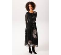 Midikleid ANISTON CASUAL, Damen, Gr. 48, N-Gr, schwarz, malve, altrosa, wollweiß, braun, grau, dunkelgrün, hellgrau, Netz, Obermaterial: 95% Polyester, 5% Elasthan. Futter: 100% Polyester, geblümt, fi