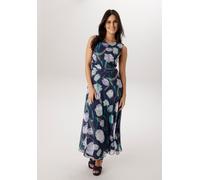 Midikleid ANISTON SELECTED, Damen, Gr. 42, N-Gr, marine, flieder, grün, auzurblau, schilf, anthra, Mesh, Jersey, Obermaterial: 95% Polyester, 5% Elasthan. Futter: 95% Viskose, 5% Elasthan, bedruckt, g
