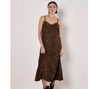 Midikleid APRICOT "Maxi-Slipkleid", Damen, Gr. L (40), N-Gr, braun, Obermaterial: 100% Viskose CV., gemustert, Kleider Midikleid, mit Animalprint (69434810-40) braun