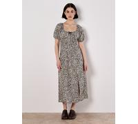 Midikleid APRICOT "Midi-Kleid", Damen, Gr. L (40), N-Gr, beige (creme), Obermaterial: 100% Viskose CV., Modisch, Kleider Midikleid, mit Animalprint (17939158-40) creme