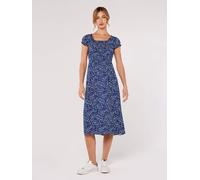 Midikleid APRICOT "Midikleid", Damen, Gr. M (38), N-Gr, lila, Obermaterial: 100% Viskose CV., Kleider Midikleid, Elastischer Bund (94915954-38) lila