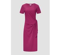 Midikleid aus Baumwollstretch mit Knotendetail 34 Rosa 2152486.4482.34