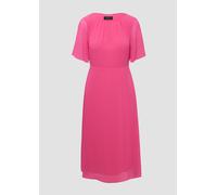 Midikleid aus Chiffon mit kurzen Ärmeln und blickdichtem Futter 38 Rosa 2162708.4501.38