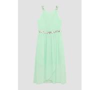 Midikleid aus Chiffon mit Pailletten-Details 176 türkis 2162081.6080.176