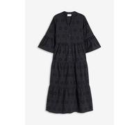 Midikleid aus reiner Baumwolle mit Lochstickerei 42