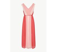 Midikleid aus Viskose rot|weiß 42