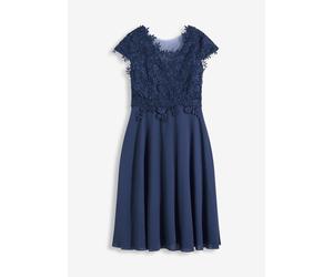 Midikleid aus zartem Tüll mit Spitze 36