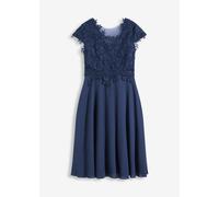 Midikleid aus zartem Tüll mit Spitze 38