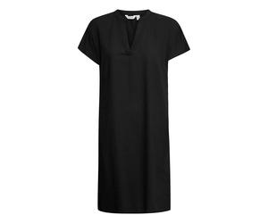 Midikleid B.YOUNG "Casual BYFALAKKA", Damen, Gr. 38, N-Gr, schwarz, Obermaterial: 55% Leinen LI. 45% Viskose CV., Kleider Midikleid (70462767-38) schwarz
