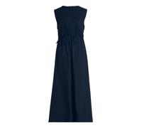 Midikleid BETTY BARCLAY "Damen mit V-Ausschnitt", Damen, Gr. 40, Normalgrößen, dunkelblau, Obermaterial: 69% Baumwolle, 29% Polyamid, 02% Elasthan, figurumspielend lang, V-Ausschnitt, Kleider Midiklei