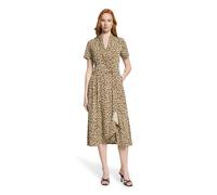 Midikleid BETTY BARCLAY "Damen mit Volant", Damen, Gr. 36, Normalgrößen, braun (beige, khaki), Obermaterial: 94% Polyester, 6% Elasthan, figurumspielend lang, Kleider Midikleid (60153403-36) beige, kh
