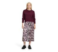 Midikleid CARTOON "Cartoon Damen Midikleid 2er Set", Damen, Gr. 34, Normalgrößen, taupe, violett, Obermaterial: 97% Polyester, 3% Elasthan., feminin, figurumspielend lang, Rundhals, Kleider (93440126-