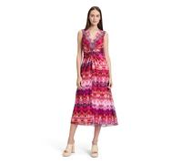 Midikleid CARTOON "Damen ohne Arm", Damen, Gr. 46, Normalgrößen, lila (rosé, lila), Obermaterial: 95% Polyester, 5% Elasthan, körpernah lang, Wasserfallausschnitt, Kleider Midikleid (14401561-46) rosé