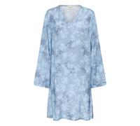 Midikleid CREAM "Damen Kleid CRBeatrice", Damen, Gr. 34, N-Gr, blau (blau flower), Obermaterial: 55% Viskose LENZING ECOVERO CV LenzEcov. 45% Viskose CV., Kleider Midikleid (75902919-34) blau flower