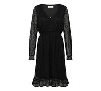 Midikleid CREAM "Damen Kleid CRDanika", Damen, Gr. 36, N-Gr, schwarz (pitch schwarz), Obermaterial: 100% Polyester PES., Kleider Midikleid (46406222-36) pitch schwarz