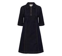 Midikleid CREAM "Damen Kleid CREa", Damen, Gr. 34, N-Gr, blau (chicago rinse blau denim tobac), Obermaterial: 85% Baumwolle CO. 13% Polyester PES. 2% Elasthan EL., Kleider Midikleid (68127020-34) chic