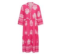 Midikleid CREAM "Damen Kleid CRKoren", Damen, Gr. L-XL, N-Gr, pink (pink wallpaper), Obermaterial: 100% Viskose CV., Kleider Midikleid (49417401-LXL) pink wallpaper
