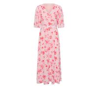 Midikleid CREAM "Damen Kleid CRMaisi", Damen, Gr. 36, N-Gr, rot (rot watercolor roses on pink), Obermaterial: 100% Polyester PES., Kleider Midikleid (75970239-36) rot watercolor roses on pink