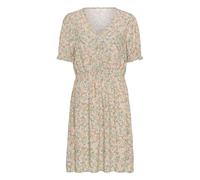Midikleid CREAM "Kleid CRTiah", Damen, Gr. 42, N-Gr, bunt (grün flower print), Obermaterial: 100% Viskose CV., Kleider Midikleid (91400352-42) grün flower print
