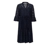 Midikleid CREAM "Kleid CRTiley", Damen, Gr. 40, N-Gr, blau (navy blazer), Obermaterial: 60% Baumwolle CO. 40% Polyamid PA., Kleider Midikleid (82595913-40) navy blazer