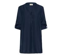 Midikleid CREAM "Kleid CRWilma", Damen, Gr. 40, N-Gr, blau (marineblaus), Obermaterial: 45% Viskose CV. 37% Lyocell CLY. 18% Nylon NY., Kleider Midikleid (68530914-40) marineblaus